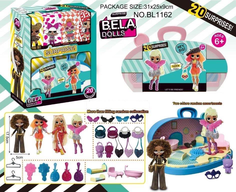 Игровой набор кукла Bella Dolls BL1162 (36шт/2) чемодан с мебелью д/ кукол ,кукла 17,5см+сюрпризы: одежда,
Игровой набор кукла Bella Dolls BL1162 (36шт/2) чемодан с мебелью д/ кукол ,кукла 17,5см+сюрпризы: одежда,