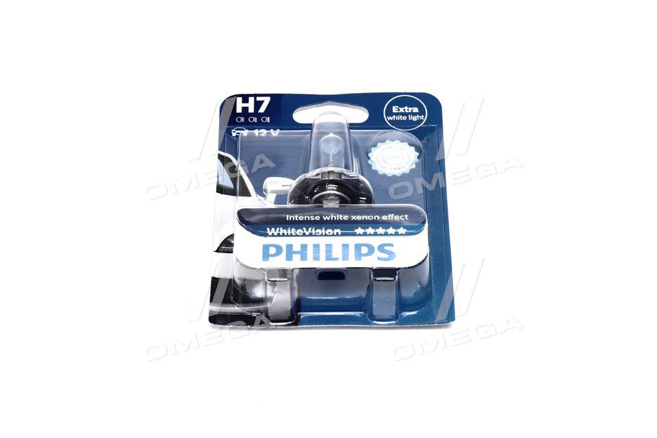 Лампа накаливания H7 WhiteVision 12V 55W PX26d (+60) (4300K) 1шт. blister (производство Philips) 12972WHVB1
Лампа накаливания H7 WhiteVision 12V 55W PX26d (+60) (4300K) 1шт. blister (производство Philips) 12972WHVB1