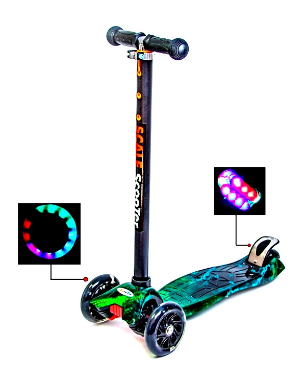 Самокат Трехколесный Scooter Maxi "H20" Светящиеся колеса для мальчика, от 3 до 6, Разноцветный, Разные цвета
Самокат Трехколесный Scooter Maxi "H20" Светящиеся колеса для мальчика, от 3 до 6, Разноцветный, Разные цвета