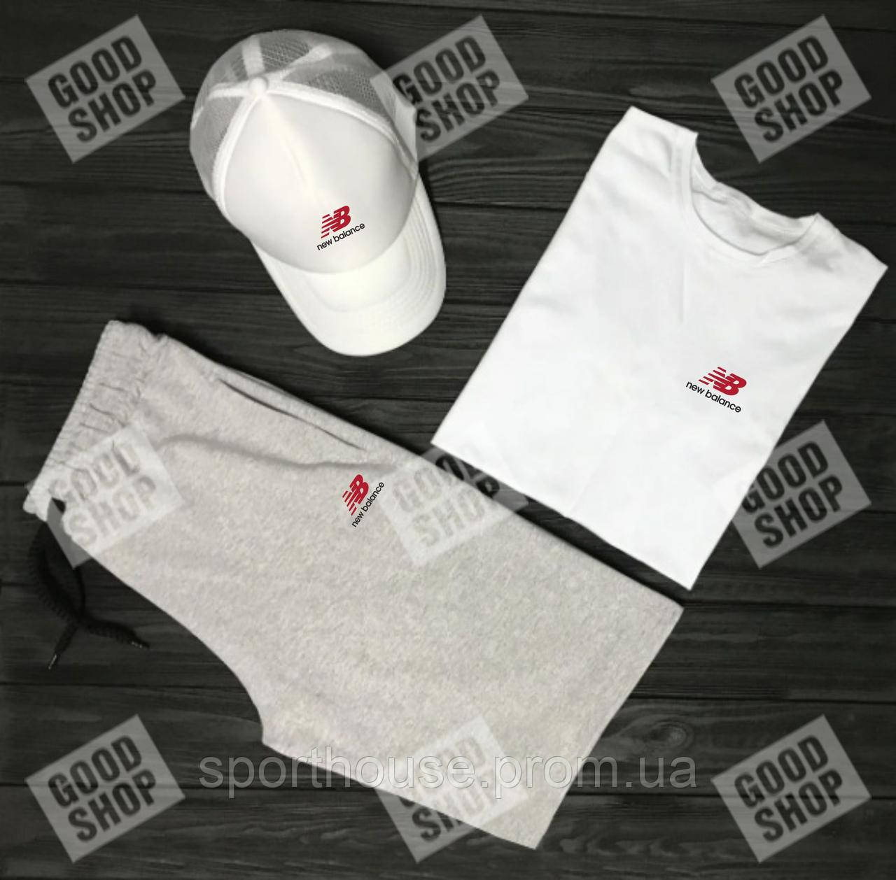 Мужской костюм тройка кепка футболка и шорты Нью Беланс (New Balance), летний мужской костюм, копия
Мужской костюм тройка кепка футболка и шорты Нью Беланс (New Balance), летний мужской костюм, копия