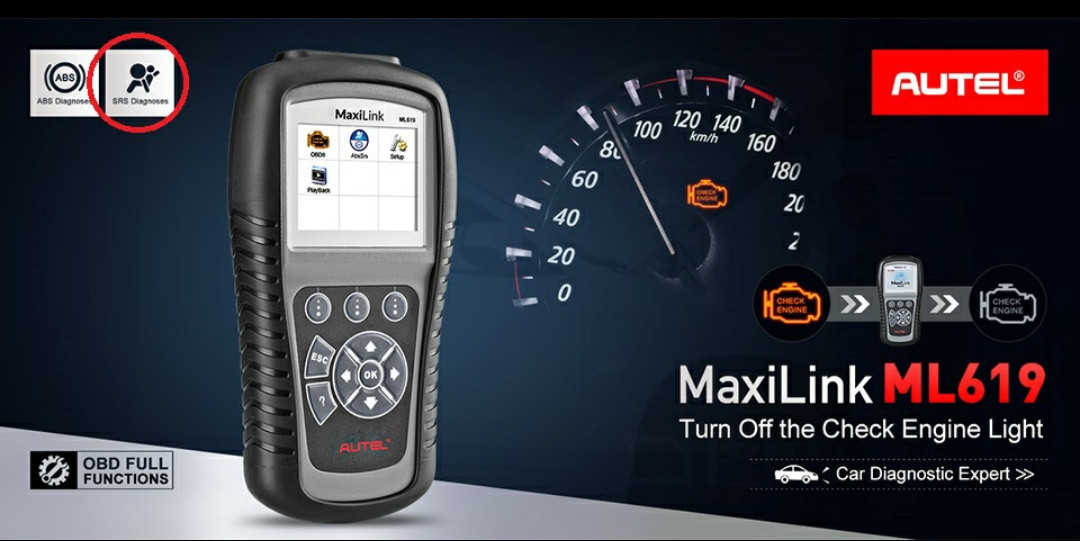 Автосканер профессиональный AUTEL MaxiLink ML619 (OBD2/EOBD+CAN)читает пробег. устраняет ошибки подушек
Автосканер профессиональный AUTEL MaxiLink ML619 (OBD2/EOBD+CAN)читает пробег. устраняет ошибки подушек