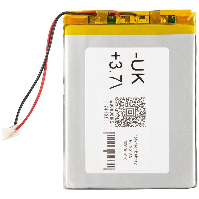 Литий полимерная батарея 65*85*3.5 (3000mAh) для электроники, часов, телефона, камеры.
Литий полимерная батарея 65*85*3.5 (3000mAh) для электроники, часов, телефона, камеры.