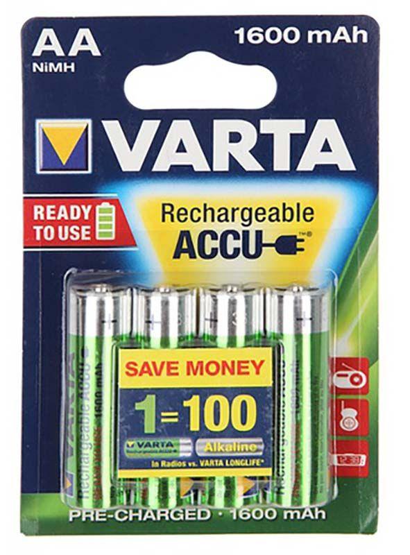 Аккумуляторы и батарейки Varta AA (R6) Rechargeable Accu Phone (1600mAh) Ni-MH 4шт (56716101404)
Аккумуляторы и батарейки Varta AA (R6) Rechargeable Accu Phone (1600mAh) Ni-MH 4шт (56716101404)