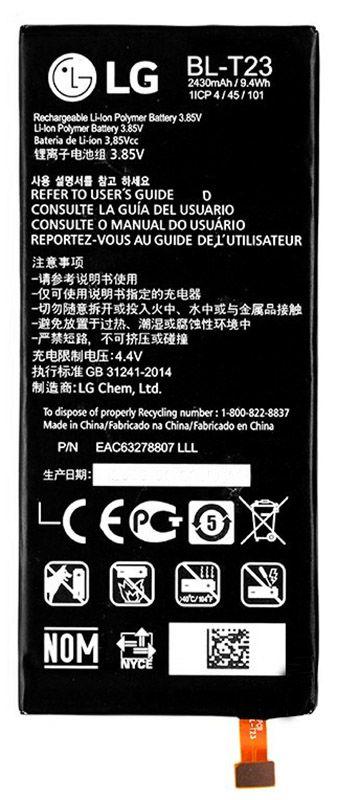 Аккумулятор для телефона LG K580 X Cam / BL-T23 (2430 mAh) 12 мес. гарантии
Аккумулятор для телефона LG K580 X Cam / BL-T23 (2430 mAh) 12 мес. гарантии