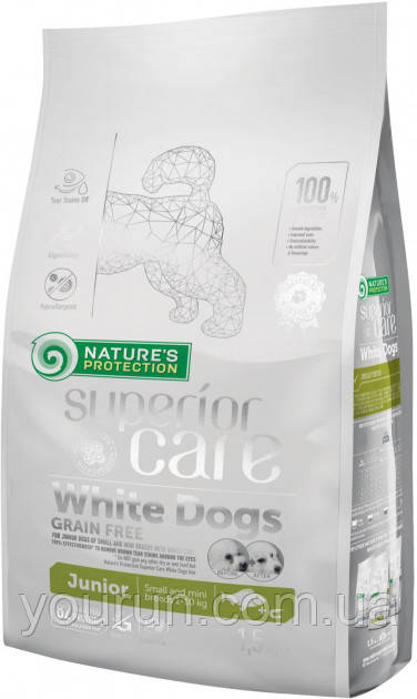 Nature's Protection Superior Care White Dogs Junior Small and Mini Breeds - сухой корм для щенков собак мелких
Nature's Protection Superior Care White Dogs Junior Small and Mini Breeds - сухой корм для щенков собак мелких