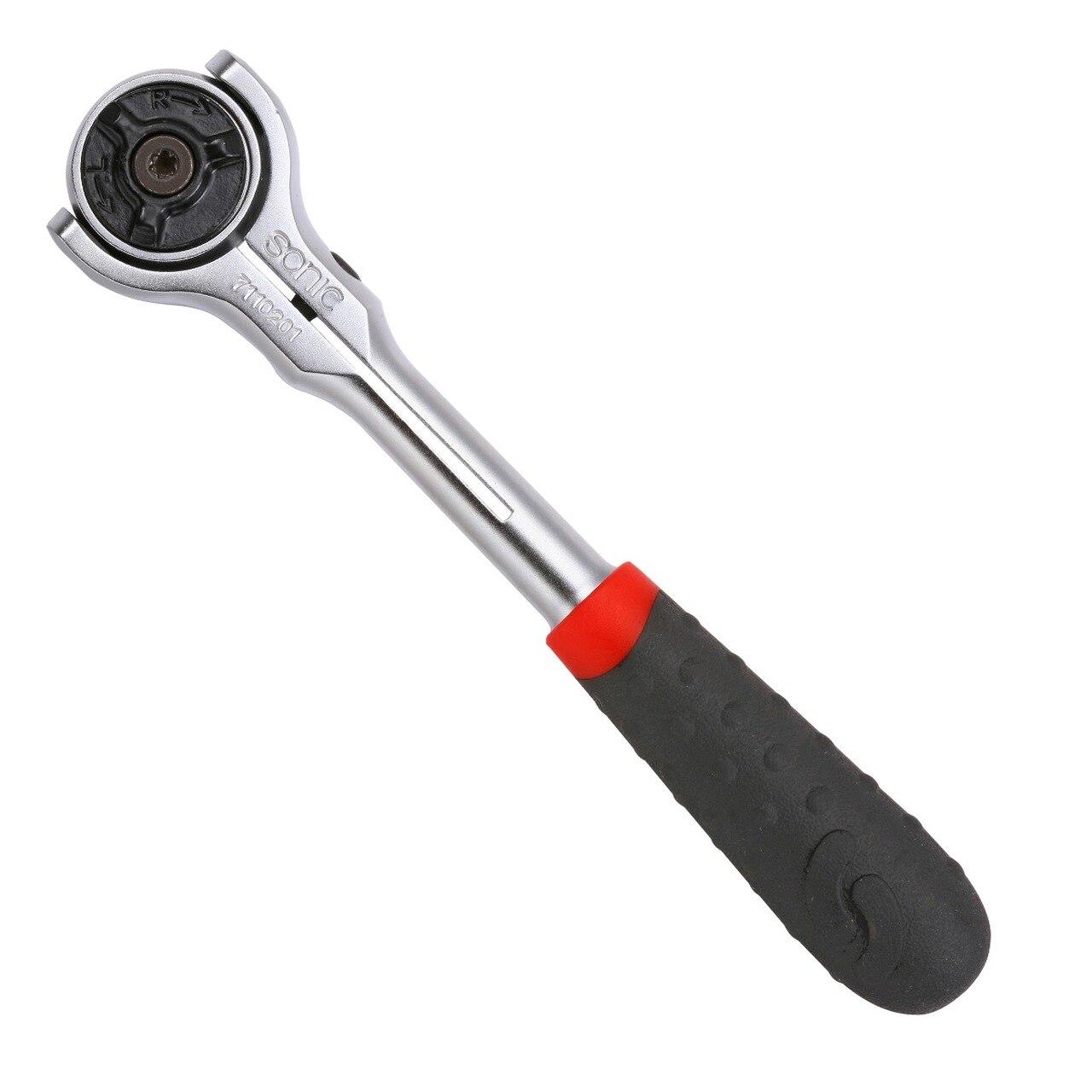 Профессиональная трещетка с поворотной головкой Sonic-equipment 1/2 72 зуба (7110203)
Профессиональная трещетка с поворотной головкой Sonic-equipment 1/2 72 зуба (7110203)