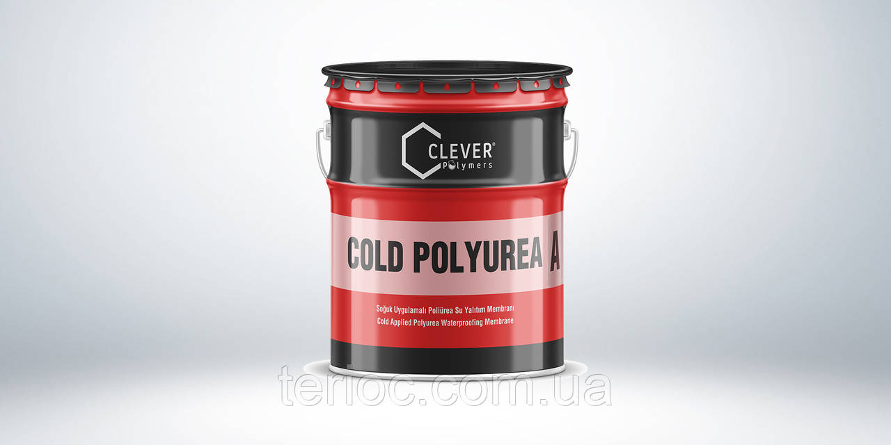 CLEVER COLD POLYUREA - Двухкомпонентная быстровысыхающая холодная полимочевина, 26,5 кг
CLEVER COLD POLYUREA - Двухкомпонентная быстровысыхающая холодная полимочевина, 26,5 кг