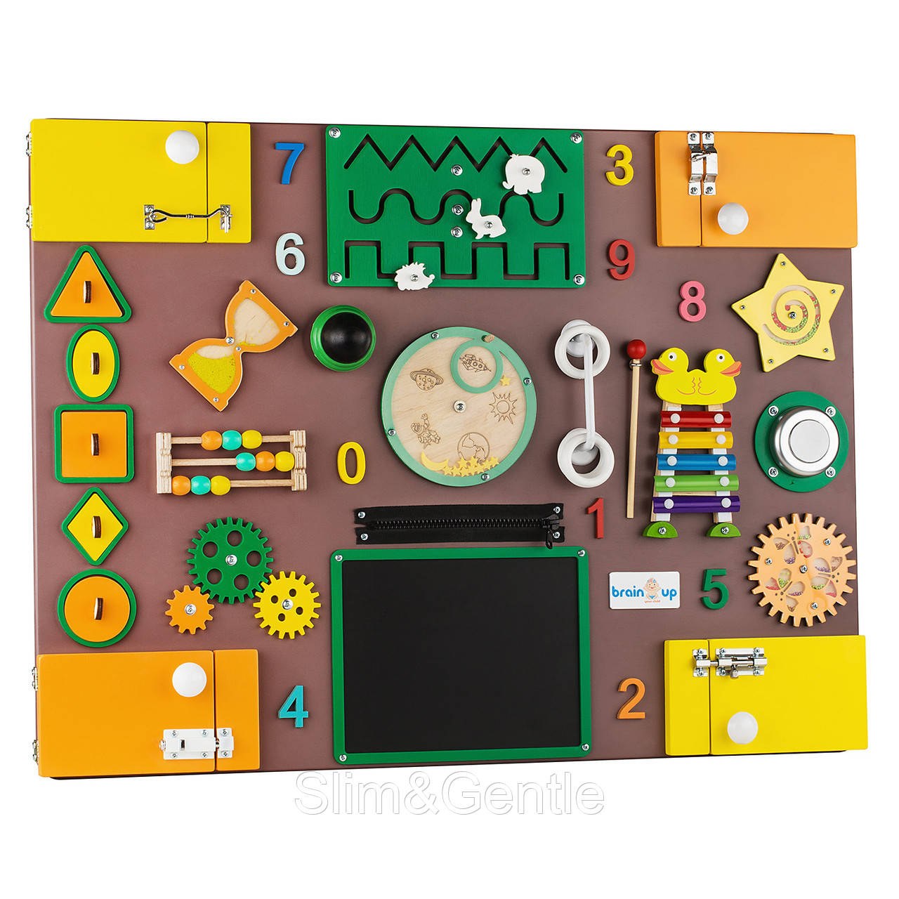 Бизиборд BrainUp Smart Busy Board настольная развивающая игра доска из 35 деталей XL60x80см (6006_2), Разноцветный
Бизиборд BrainUp Smart Busy Board настольная развивающая игра доска из 35 деталей XL60x80см (6006_2), Разноцветный