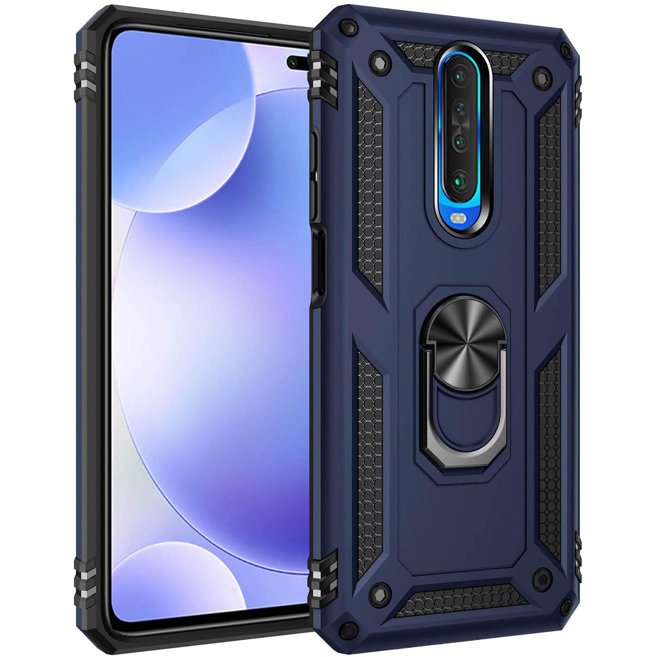 Ударопрочный чехол Serge Ring магнитный держатель для Xiaomi Redmi K30 / Poco X2, Темно-синий
Ударопрочный чехол Serge Ring магнитный держатель для Xiaomi Redmi K30 / Poco X2, Темно-синий