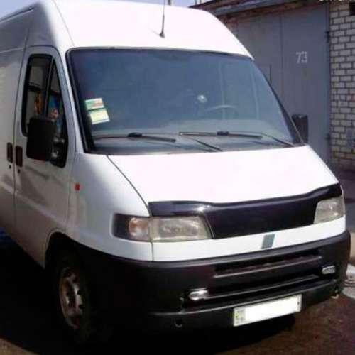Дефлектор капота мухобойка Fiat Ducato II 94-06 VIP TUNING (В штатные места под капотом)
Дефлектор капота мухобойка Fiat Ducato II 94-06 VIP TUNING (В штатные места под капотом)