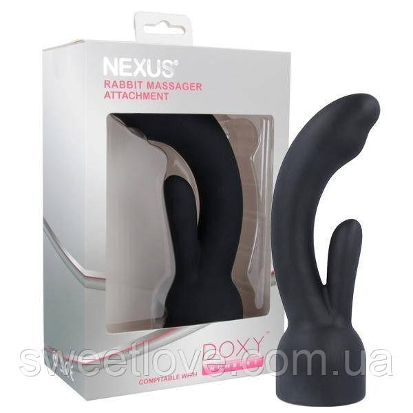 Насадка для вибромассажера Doxy Number 3 - Nexus Rabbit Massager в виде вибратора-кролика
Насадка для вибромассажера Doxy Number 3 - Nexus Rabbit Massager в виде вибратора-кролика