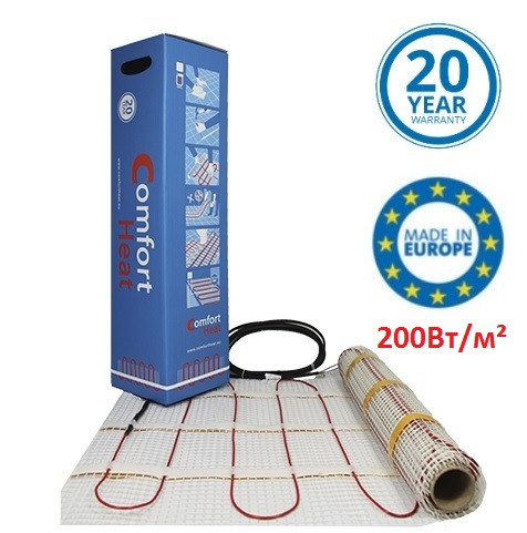 CTAE - 200 - 6 м2 (1200 Вт) Comfort Heat Нагревательный мат двухжильный для теплого пола
CTAE - 200 - 6 м2 (1200 Вт) Comfort Heat Нагревательный мат двухжильный для теплого пола