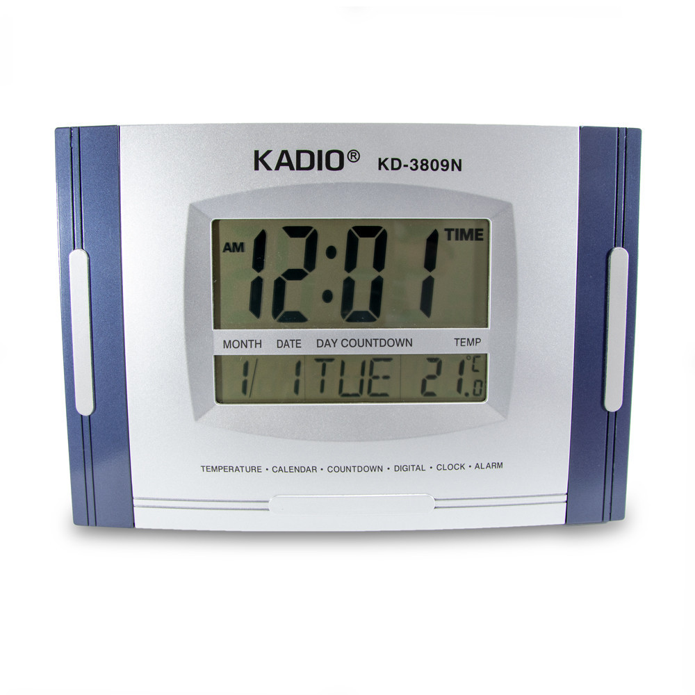 Электронные часы Kadio (KD-3809N), Синие, настенные цифровые часы, с большим экраном, Электронные настольные часы
Электронные часы Kadio (KD-3809N), Синие, настенные цифровые часы, с большим экраном, Электронные настольные часы