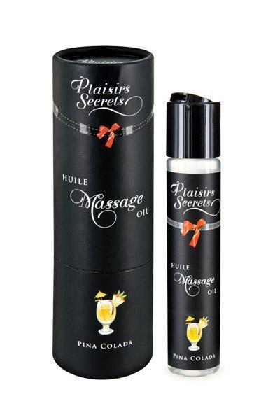 Массажное масло Plaisirs Secrets Pina Colada (59 мл) с афродизиаками, съедобное, подарочная упаковка
Массажное масло Plaisirs Secrets Pina Colada (59 мл) с афродизиаками, съедобное, подарочная упаковка