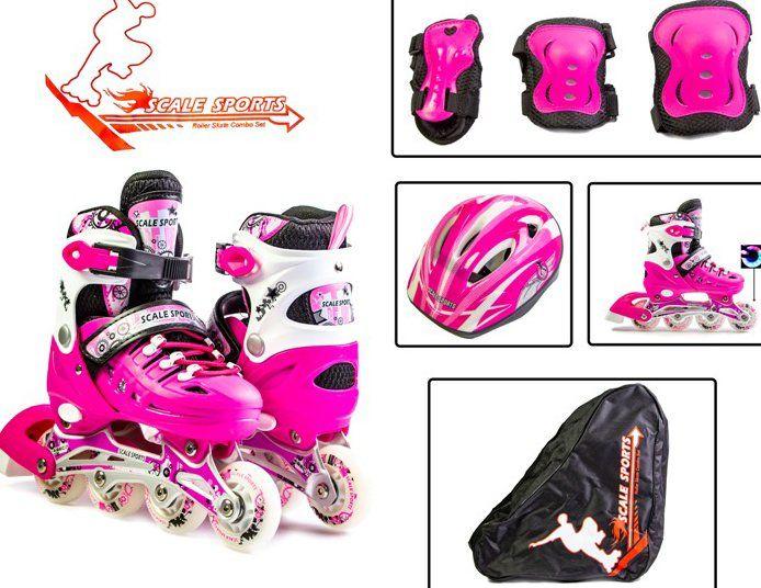 Детские Ролики Scale Sport 29-33, 34-37 р - Детские раздвижные ролики в комплекте з защитой, Розовый
Детские Ролики Scale Sport 29-33, 34-37 р - Детские раздвижные ролики в комплекте з защитой, Розовый