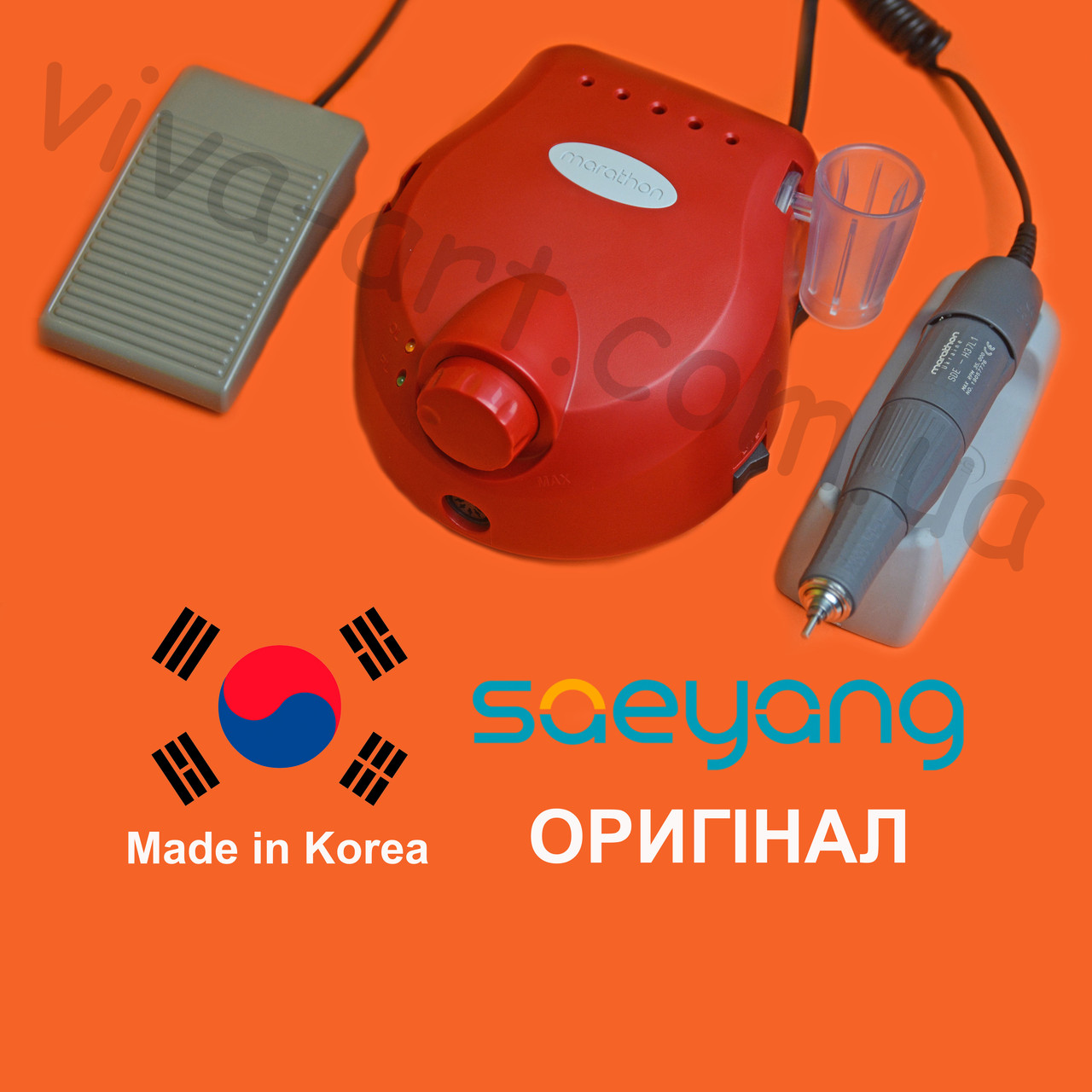 Фрезер для маникюра, комбинированного педикюра Escort 2 Pro, красный, (КОМПЛЕКТАЦИЯ НА ВИБОР) ОРИГИНАЛ H37L1 - ідеальна фіксація мікромотора у руці, З педаллю
Фрезер для маникюра, комбинированного педикюра Escort 2 Pro, красный, (КОМПЛЕКТАЦИЯ НА ВИБОР) ОРИГИНАЛ H37L1 - ідеальна фіксація мікромотора у руці, З педаллю