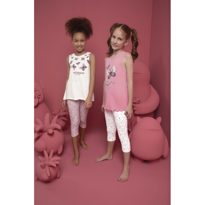 Пижама для девочки: майка и лосины Donella Kids (Турция) 8/9-10065 | 1 шт., Розовый;молочный
Пижама для девочки: майка и лосины Donella Kids (Турция) 8/9-10065 | 1 шт., Розовый;молочный