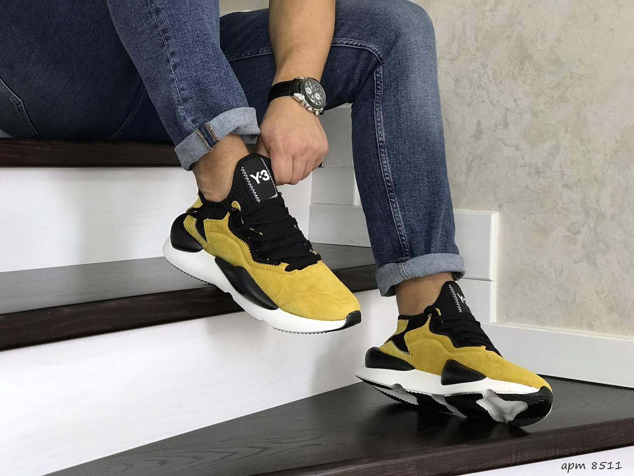 Кроссовки Adidas Y-3 Kaiwa мужские, желтые, в стиле Адидас Ю-3 Каиша, замша, код SD-8511 45
Кроссовки Adidas Y-3 Kaiwa мужские, желтые, в стиле Адидас Ю-3 Каиша, замша, код SD-8511 45