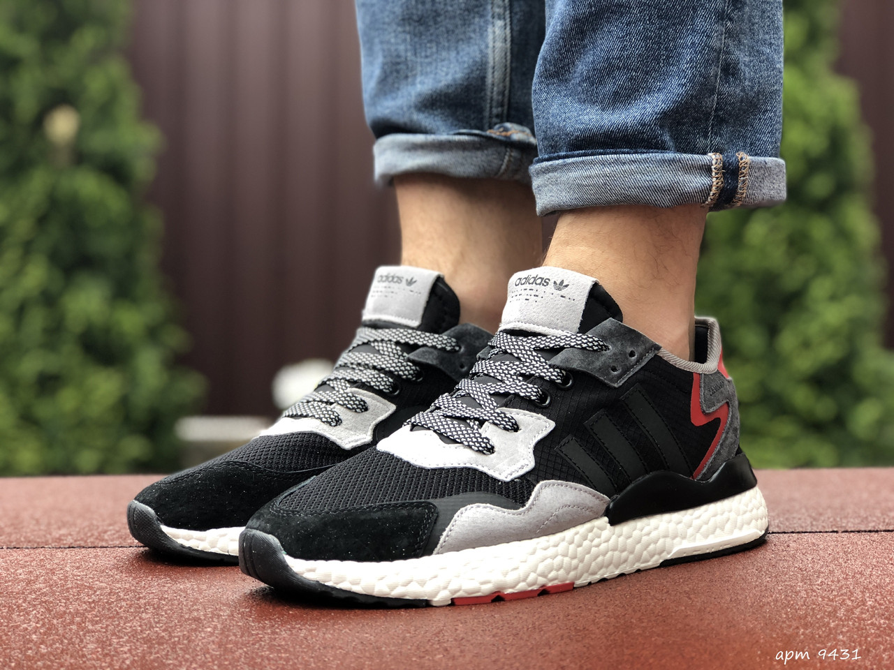 Кроссовки мужские Adidas Nite Jogger 3M черные, Адидас Найт Джоггер, дышащий материал, прошиты. Код SD-9431 45
Кроссовки мужские Adidas Nite Jogger 3M черные, Адидас Найт Джоггер, дышащий материал, прошиты. Код SD-9431 45