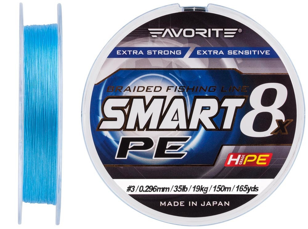 Шнур Favorite Smart PE 8x 150 м Sky Blue #1,0/0,171 мм 8,7 кг/12 lb (16931073)
Шнур Favorite Smart PE 8x 150 м Sky Blue #1,0/0,171 мм 8,7 кг/12 lb (16931073)