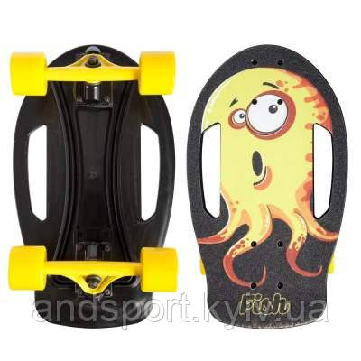 Скейтборд пластиковый FISH Nemo 17in SK-420-2 (PC, ABEC-7, колесо PU 60x45мм 82А, черный-желтый) Код SK-420-2
Скейтборд пластиковый FISH Nemo 17in SK-420-2 (PC, ABEC-7, колесо PU 60x45мм 82А, черный-желтый) Код SK-420-2