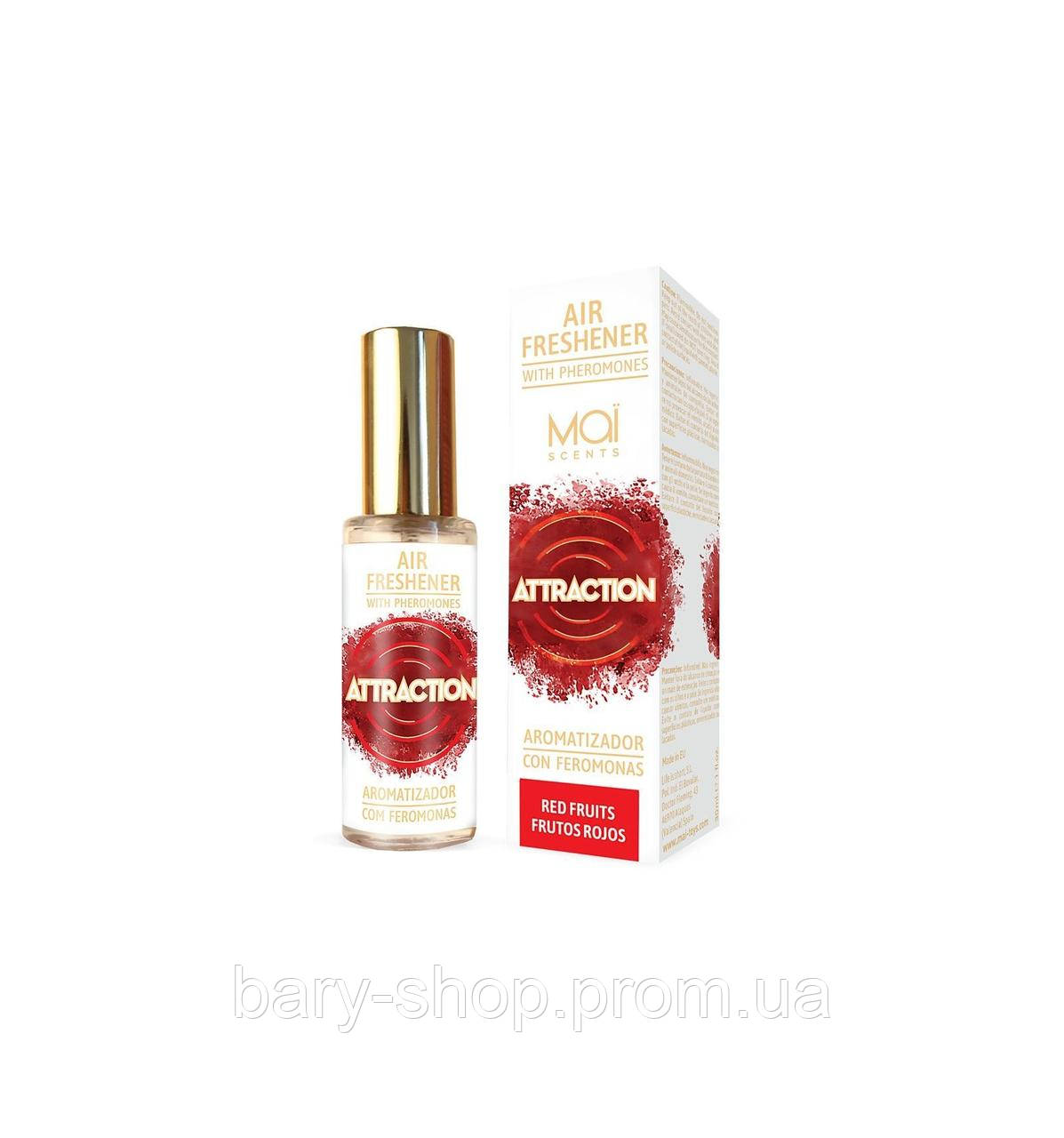 Освежитель воздуха с феромонами и ароматом красных фруктов MAI Air Freshener Red Fruits (30 мл)
Освежитель воздуха с феромонами и ароматом красных фруктов MAI Air Freshener Red Fruits (30 мл)