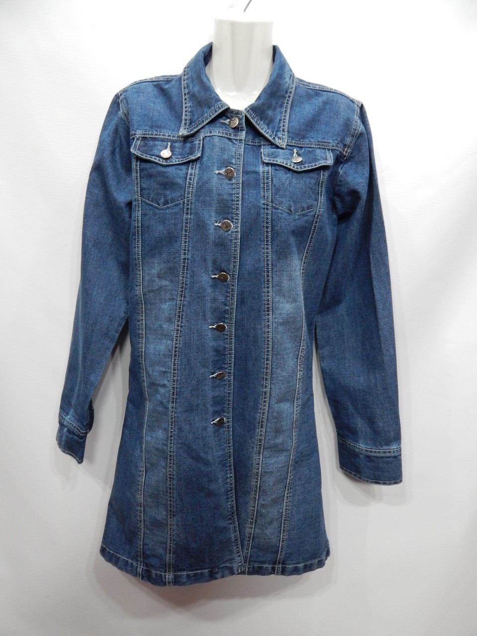 Куртка удлиненная джинсовая женская JEANS RUS р.46-48, EUR 40 023DG, Голубой
Куртка удлиненная джинсовая женская JEANS RUS р.46-48, EUR 40 023DG, Голубой