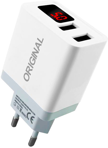 Зарядний пристрій з LCD дисплеєм ORIGINAL CX QC03 зарядное устройство адаптер, Белый
Зарядний пристрій з LCD дисплеєм ORIGINAL CX QC03 зарядное устройство адаптер, Белый