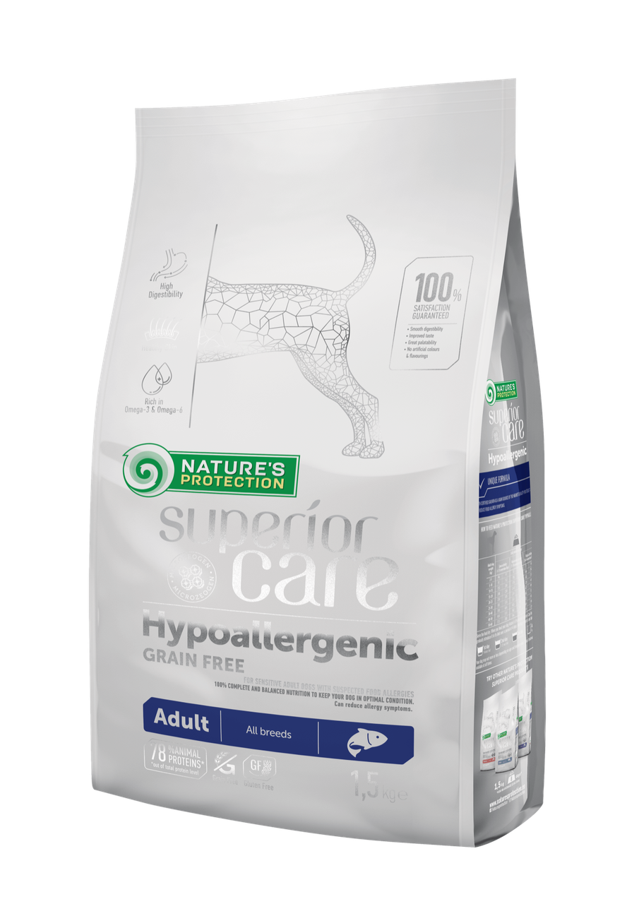 Сухой корм Nature's ProtectionNP SC Hypoaller Free Adult All Breeds для собак всех пород, 1.5 кг
Сухой корм Nature's ProtectionNP SC Hypoaller Free Adult All Breeds для собак всех пород, 1.5 кг