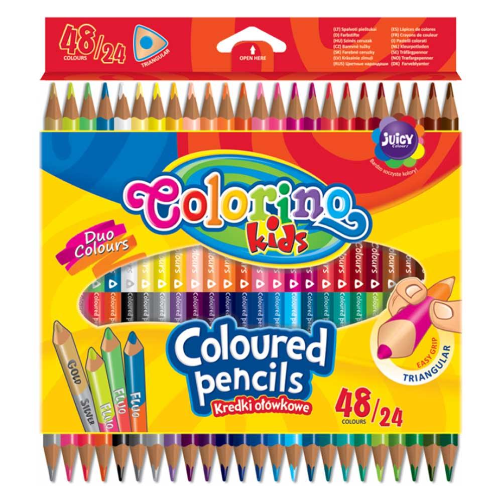 Карандаши цветные треугольные Colorino двусторонние 24 шт и 48 цвета (51705PTR)
Карандаши цветные треугольные Colorino двусторонние 24 шт и 48 цвета (51705PTR)