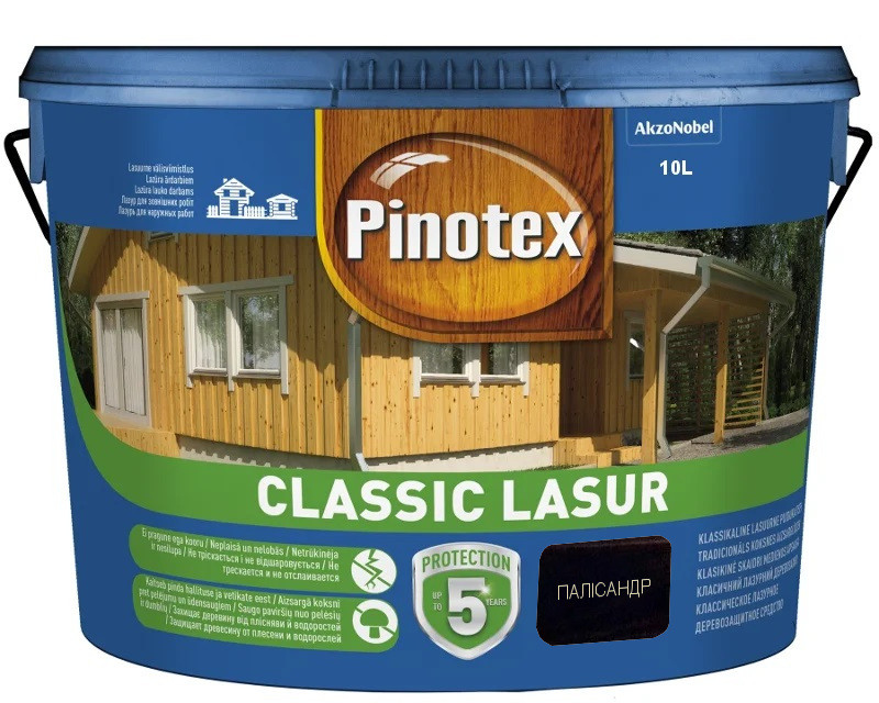 Лазурь-лак антисептический PINOTEX CLASSIC LASUR для древесины матовый палисандр 10л
Лазурь-лак антисептический PINOTEX CLASSIC LASUR для древесины матовый палисандр 10л