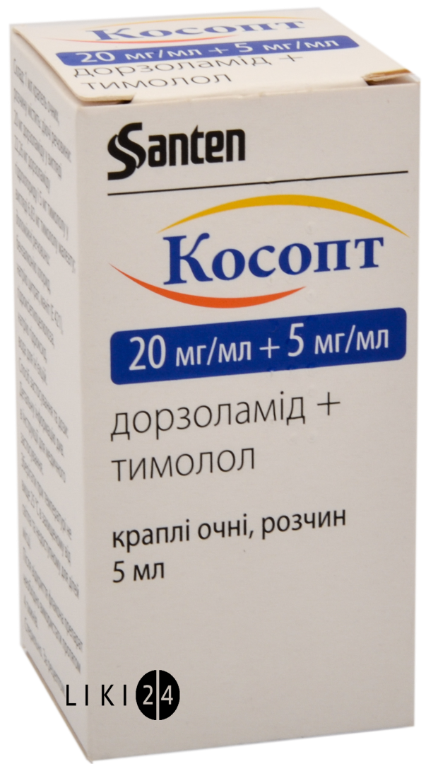 КОСОПТ, Lab. Merck Sharp & Dohme Chibre уп. №1 кап. глаз., р-р фл. "Окуметр Плюс" 5 мл
КОСОПТ, Lab. Merck Sharp & Dohme Chibre уп. №1 кап. глаз., р-р фл. "Окуметр Плюс" 5 мл