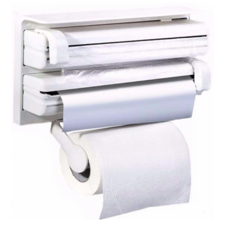 Кухонный держатель Triple Paper Dispenser - диспенсер для бумажных полотенец, пищевой пленки и фольг - 50414
Кухонный держатель Triple Paper Dispenser - диспенсер для бумажных полотенец, пищевой пленки и фольг - 50414