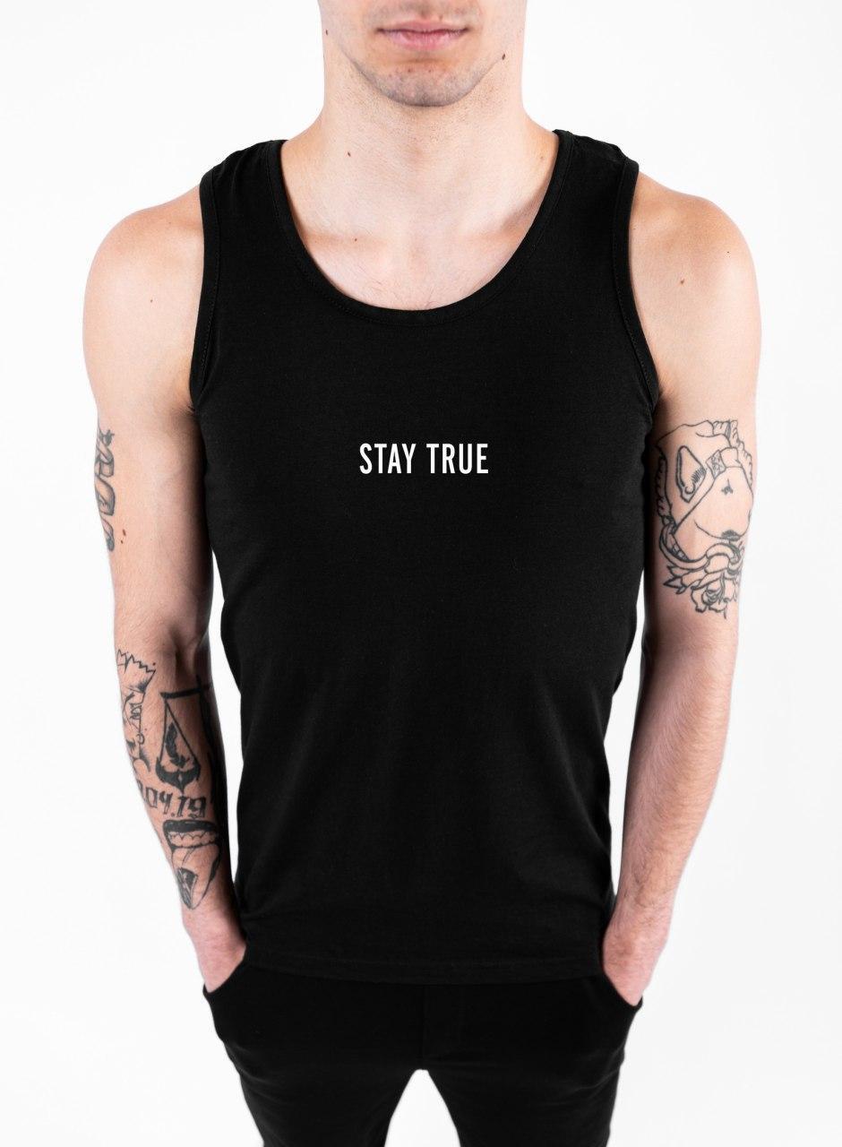 Чоловіча майка біла принт STAY TRUE S M L XL 2 кольори / мужская майка з принтом белая черная 46 48 50 52
Чоловіча майка біла принт STAY TRUE S M L XL 2 кольори / мужская майка з принтом белая черная 46 48 50 52