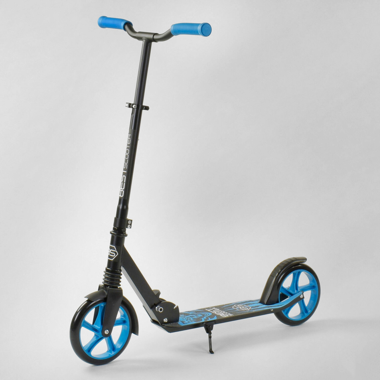 Двухколесный детский самокат Best Scooter "WOLF" 76537 Черный с синим, колеса PU - 20 см, 1 амортизатор
Двухколесный детский самокат Best Scooter "WOLF" 76537 Черный с синим, колеса PU - 20 см, 1 амортизатор