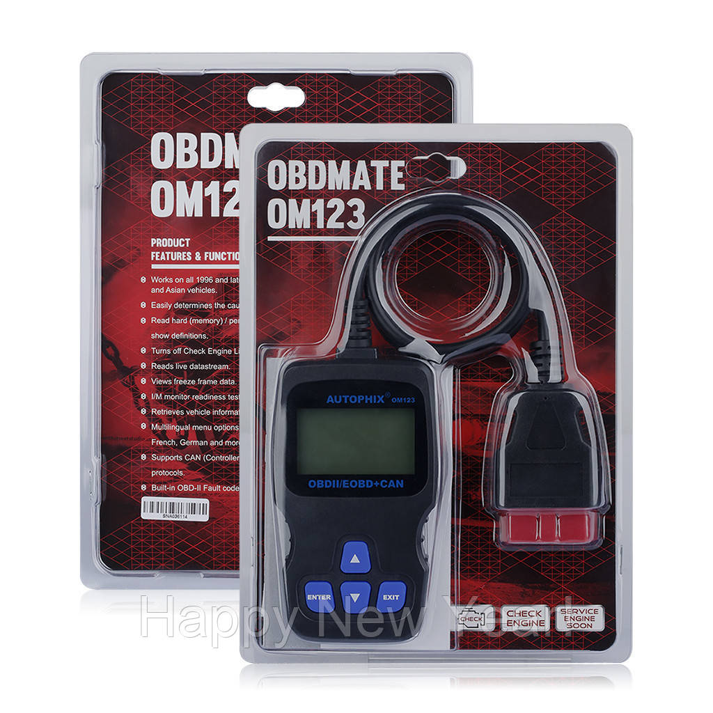 Диагностический сканер OBD Autophix OBDMATE OM123 / автосканер / диагностика автомобиля
Диагностический сканер OBD Autophix OBDMATE OM123 / автосканер / диагностика автомобиля