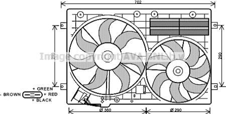 SA-OCT 04- Ком-кт вентилятора(2 in 360+290mm) 2.0TFSI (±AUT±AC), 3.2V6 (±AUT±AC), 2.0TDi (±AUT±AC) AVA VW7529
SA-OCT 04- Ком-кт вентилятора(2 in 360+290mm) 2.0TFSI (±AUT±AC), 3.2V6 (±AUT±AC), 2.0TDi (±AUT±AC) AVA VW7529