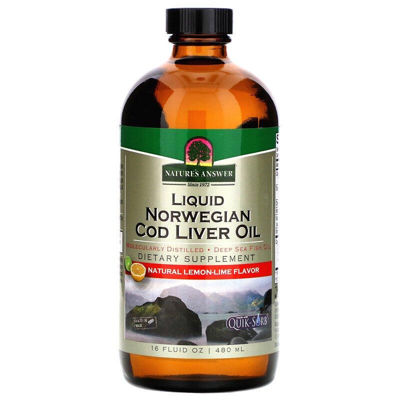 Рыбий жир из печени трески Nature's Answer "Liquid Norwegian Cod Liver Oil" со вкусом лимона и лайма (480 мл)
Рыбий жир из печени трески Nature's Answer "Liquid Norwegian Cod Liver Oil" со вкусом лимона и лайма (480 мл)