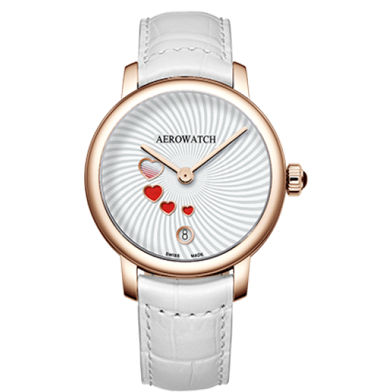 Часы наручные женские Aerowatch 44938 RO21 кварцевые с сердцами, на белом кожаном ремешке
Часы наручные женские Aerowatch 44938 RO21 кварцевые с сердцами, на белом кожаном ремешке