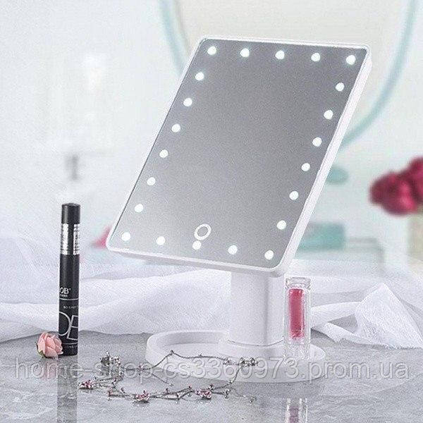 Зеркало косметическое с подсветкой для макияжа, Large Led Mirror Лэд Миррор настольное., Белый
Зеркало косметическое с подсветкой для макияжа, Large Led Mirror Лэд Миррор настольное., Белый