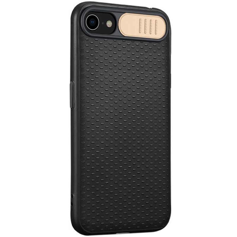 Чехол Camshield Black TPU со шторкой защищающей камеру для Apple iPhone 7 / 8 (4.7) / SE (2020, Черный / золотой
Чехол Camshield Black TPU со шторкой защищающей камеру для Apple iPhone 7 / 8 (4.7) / SE (2020, Черный / золотой