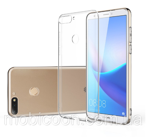 Чехол силиконовый для Huawei Y7 / Y7 Prime (2018) ультратонкий прозрачный (хуавей ю7)
Чехол силиконовый для Huawei Y7 / Y7 Prime (2018) ультратонкий прозрачный (хуавей ю7)