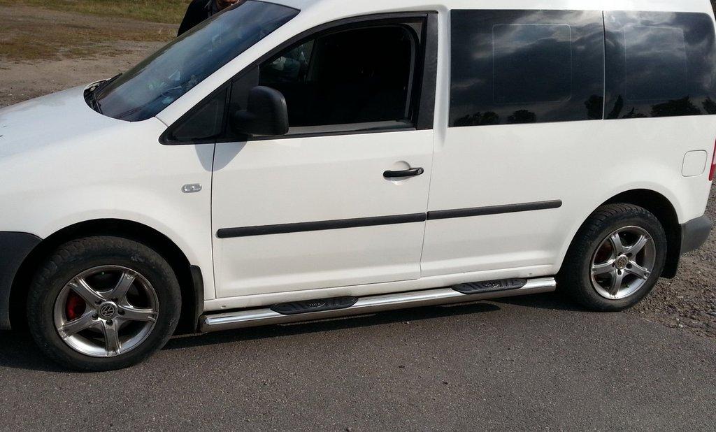 Volkswagen Caddy 2010-2015 гг. Боковые трубы BB002 (2 шт, нерж) 60 мм, Maxi база
Volkswagen Caddy 2010-2015 гг. Боковые трубы BB002 (2 шт, нерж) 60 мм, Maxi база