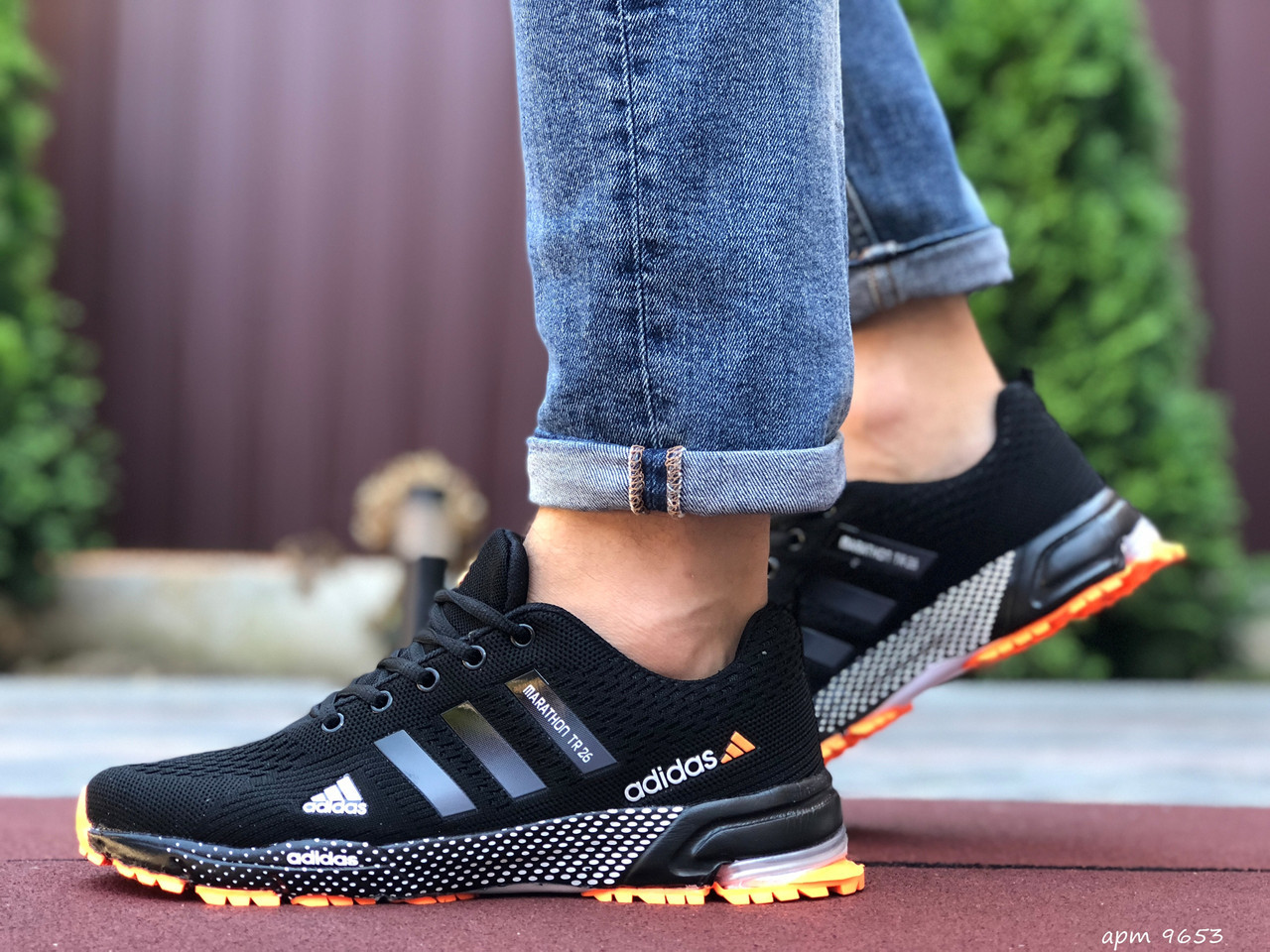 Кроссовки мужские Adidas Marathon TR 26 черные с оранжевым, Адидас, дышащий материал, прошиты. Код SD-9653 да, да, да, да, 41
Кроссовки мужские Adidas Marathon TR 26 черные с оранжевым, Адидас, дышащий материал, прошиты. Код SD-9653 да, да, да, да, 41