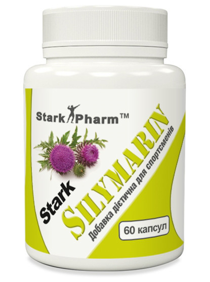 Здоровье печени Stark Pharm - Silymarin 500 мг (60 капсул) (силимарин, экстракт расторопши пятнистой 80%) Подр
Здоровье печени Stark Pharm - Silymarin 500 мг (60 капсул) (силимарин, экстракт расторопши пятнистой 80%) Подр
