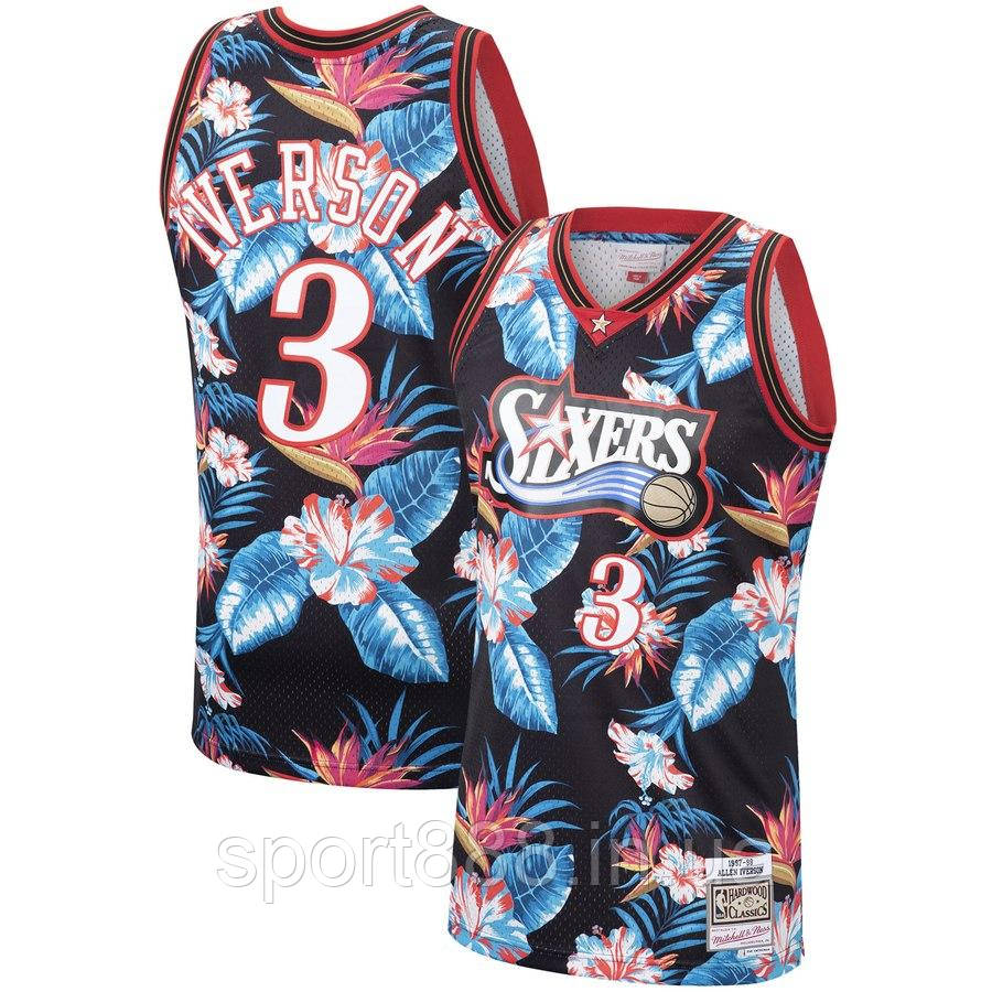 Баскетбольная майка Allen Iverson №3 Айверсон Mitchell & Ness Floral Fashion команда Philadelphia 76ers NBA
Баскетбольная майка Allen Iverson №3 Айверсон Mitchell & Ness Floral Fashion команда Philadelphia 76ers NBA