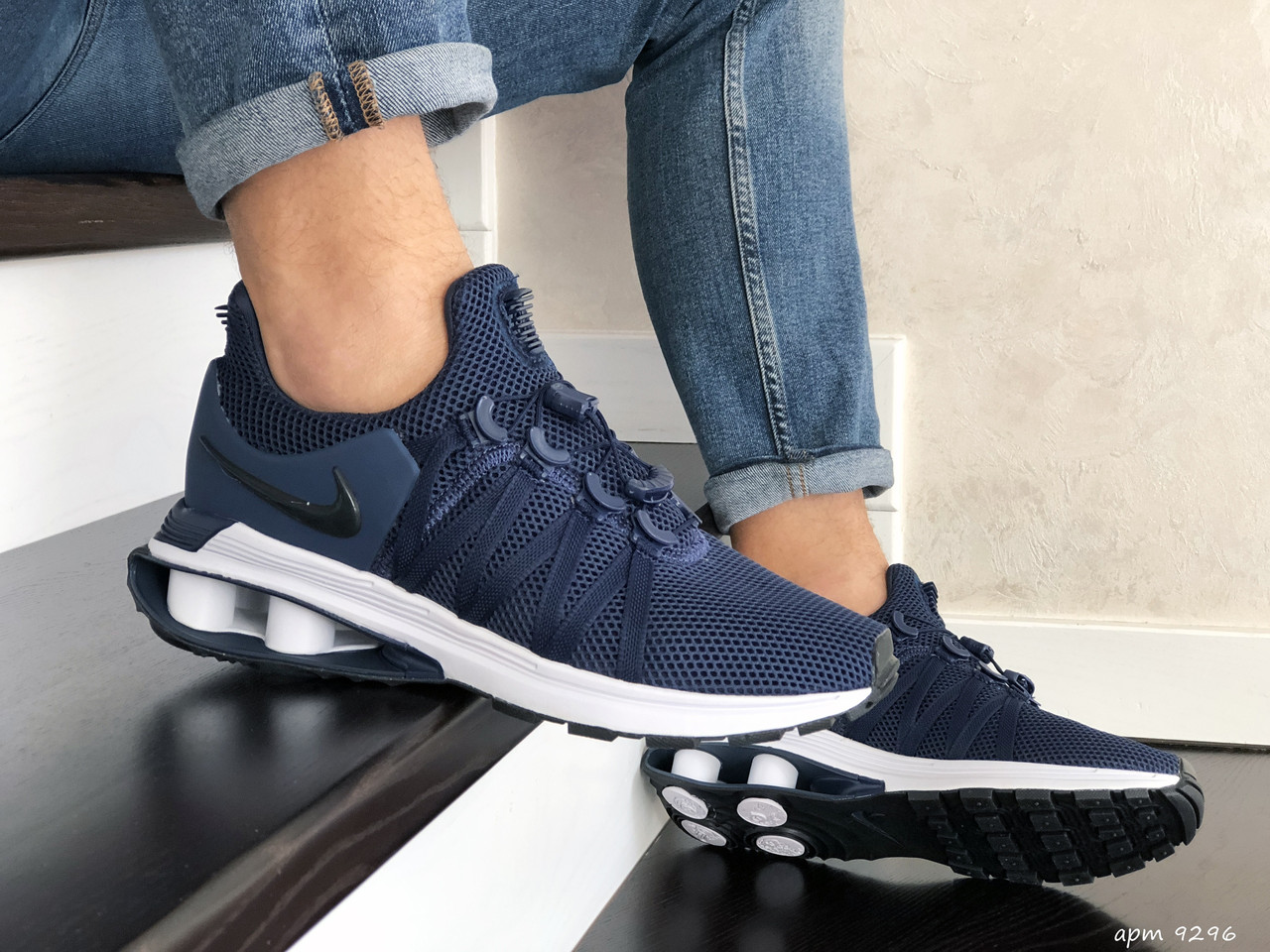 Кроссовки мужские Nike Shox Gravity синие, Найк, дышащий материал, прошиты. Код SD-9296 43
Кроссовки мужские Nike Shox Gravity синие, Найк, дышащий материал, прошиты. Код SD-9296 43