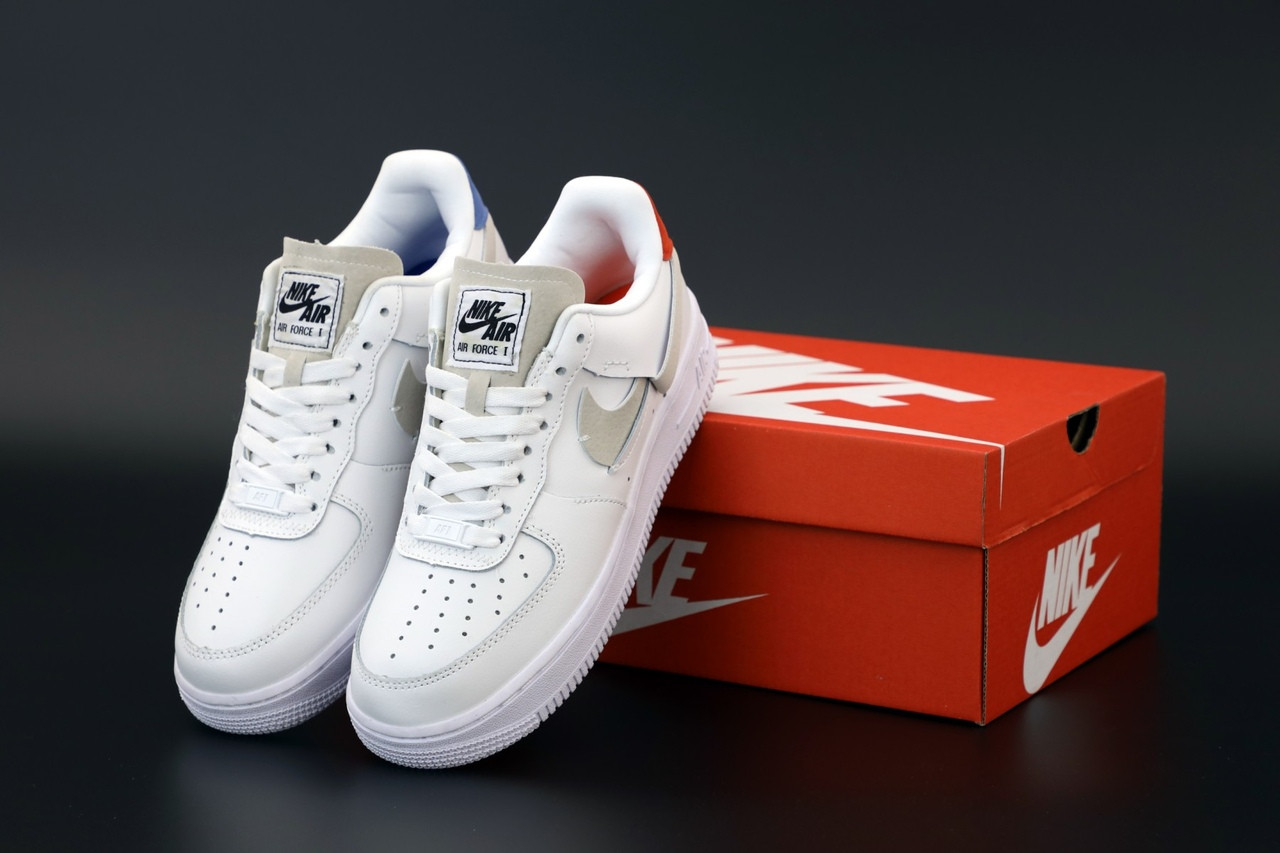 Кроссовки мужские Nike Air Force белые с красно-синим задником, Найк Аир Форс, код KD-12083 мужской, да, да, да, 44
Кроссовки мужские Nike Air Force белые с красно-синим задником, Найк Аир Форс, код KD-12083 мужской, да, да, да, 44
