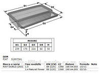 Фильтр воздушный Fiat Doblo 1.4i 16v 2009--