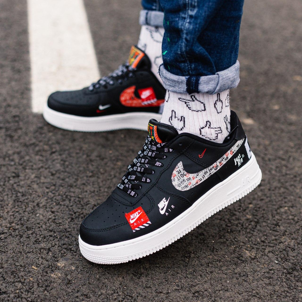 Мужские женские стильные кроссовки Nike Air Force Just Do It Black-Red найк форс чёрные размеры 37-45 новинка, Черный
Мужские женские стильные кроссовки Nike Air Force Just Do It Black-Red найк форс чёрные размеры 37-45 новинка, Черный